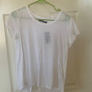 White burn out tee